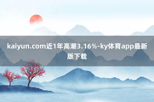 kaiyun.com近1年高潮3.16%-ky体育app最新版下载